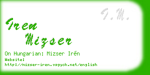 iren mizser business card