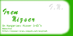 iren mizser business card